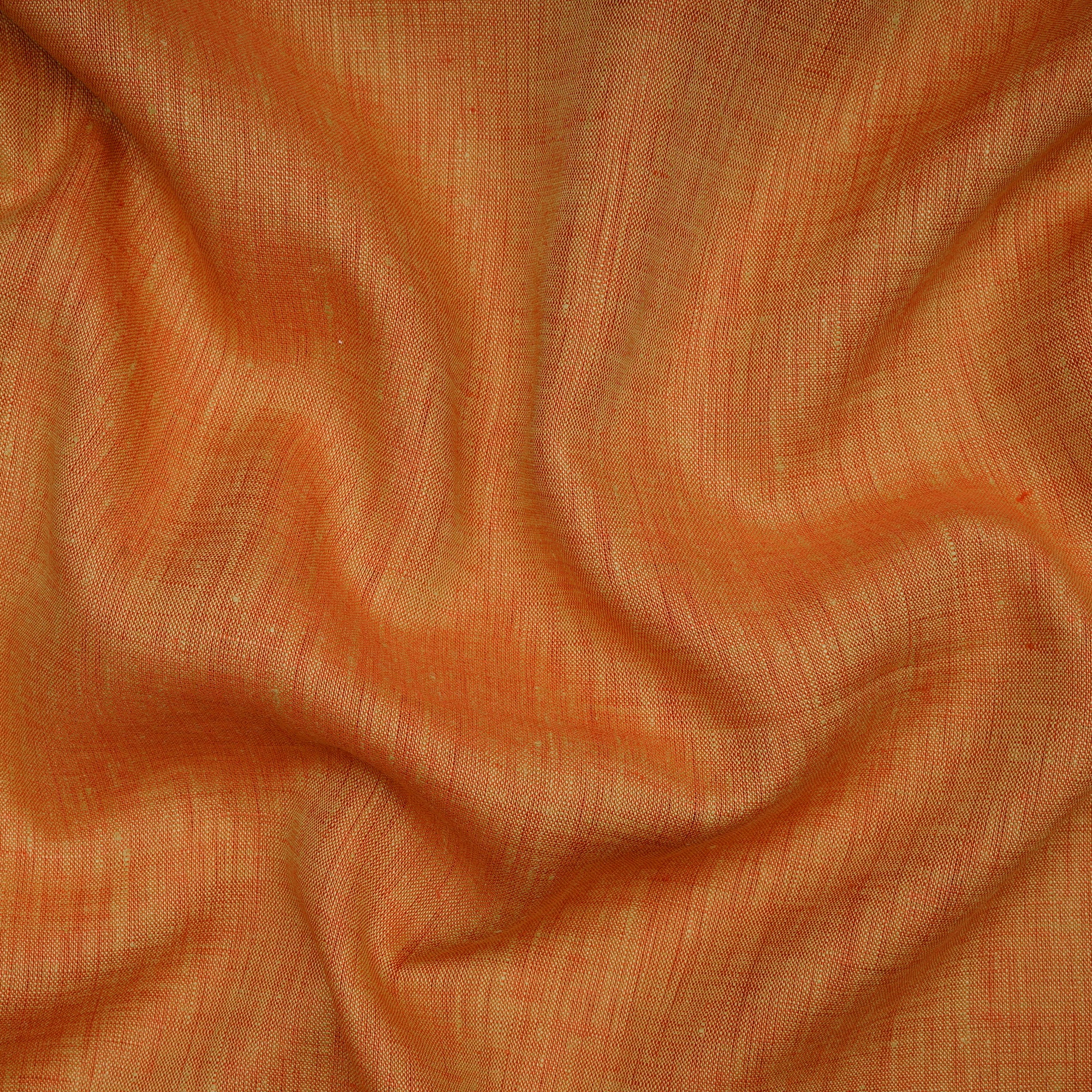 Orange Premium Linen Unstitched Men's Shirt Piece (58 Inches | 1.60 Meters)