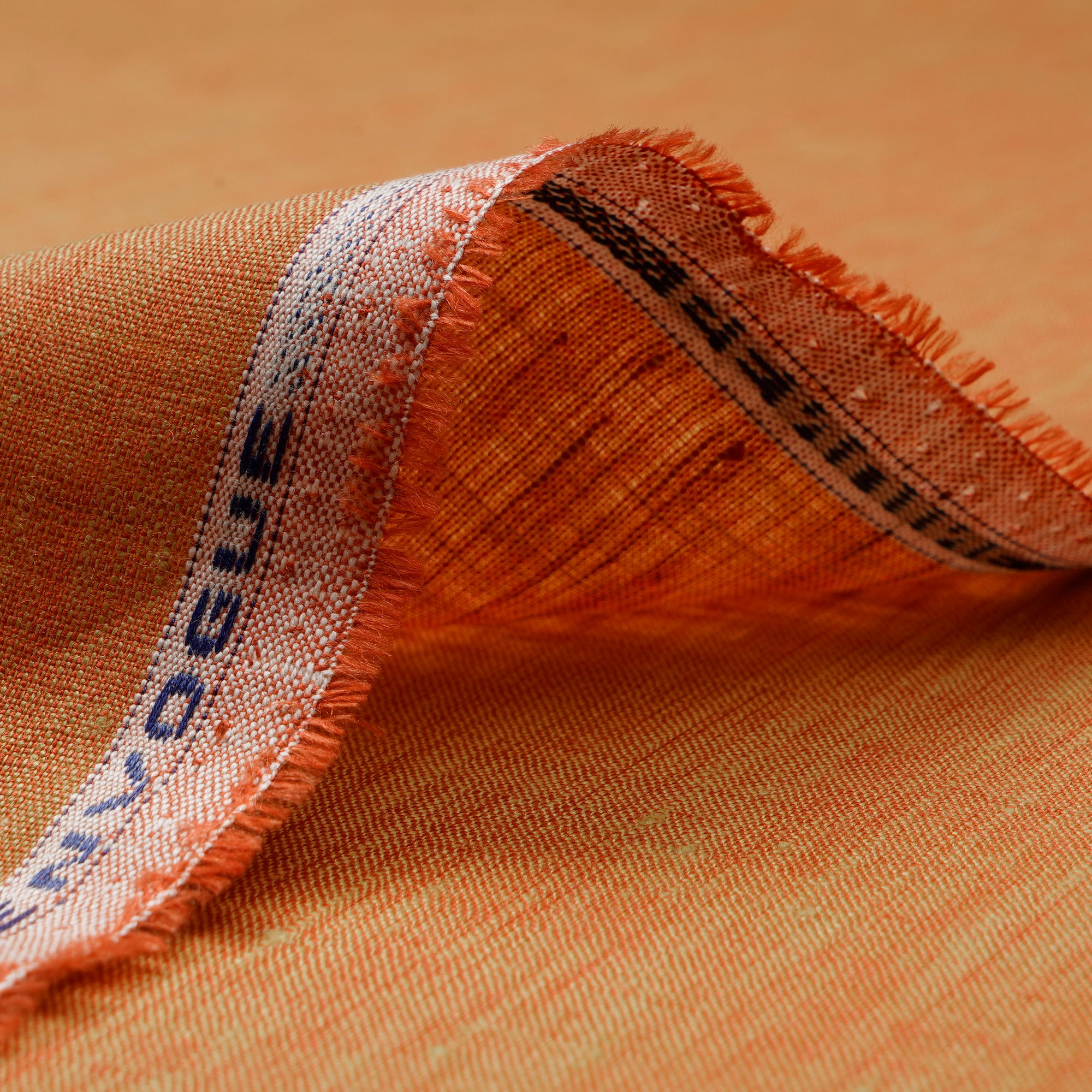 Orange Premium Linen Unstitched Men's Shirt Piece (58 Inches | 1.60 Meters)