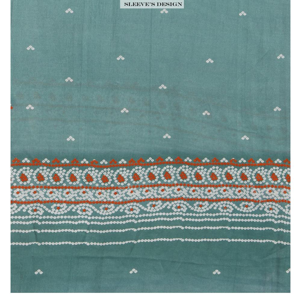Multi Color Digital Printed Gajji Silk Fabric With Dupatta