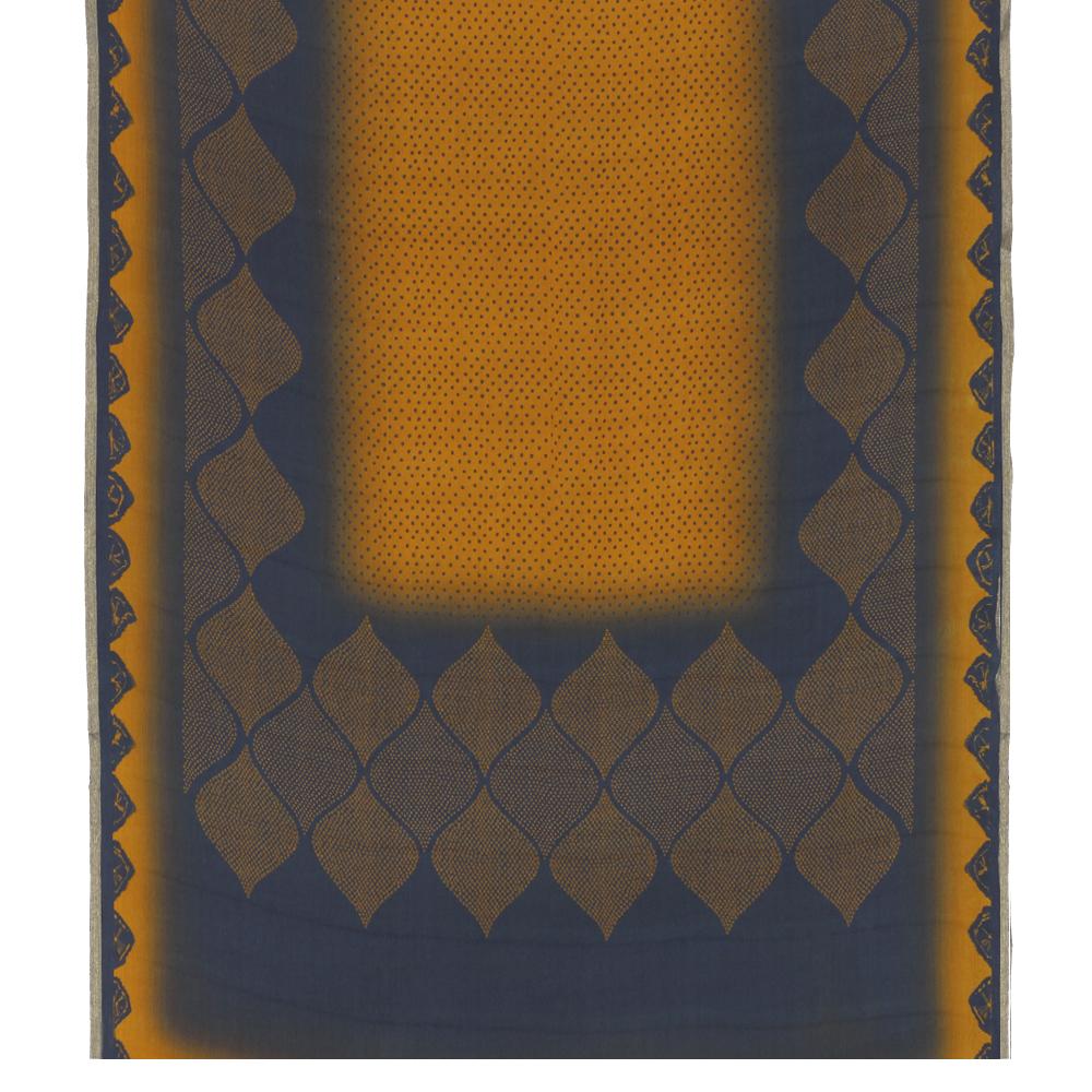 Blue Color Digital Printed Gajji Silk Fabric With Dupatta