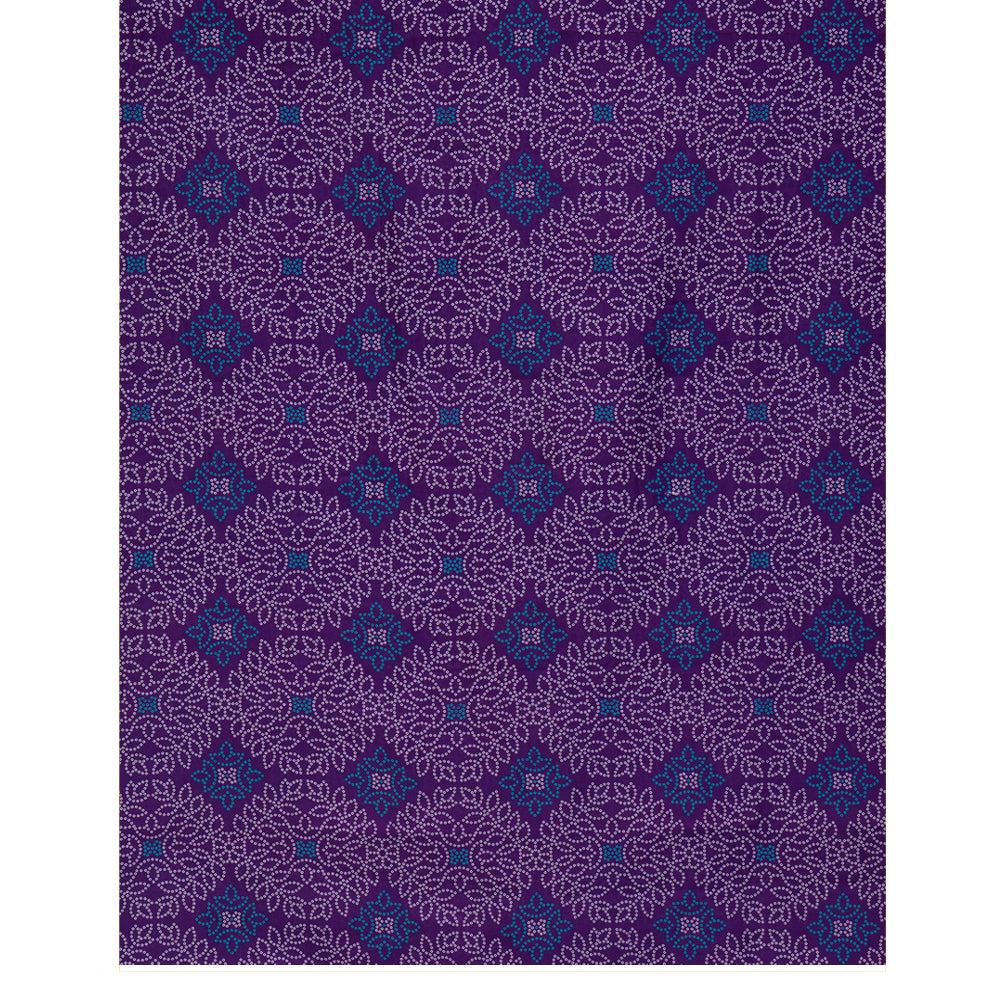 Purple Color Digital Printed Pure Chanderi Suit with Dupatta
