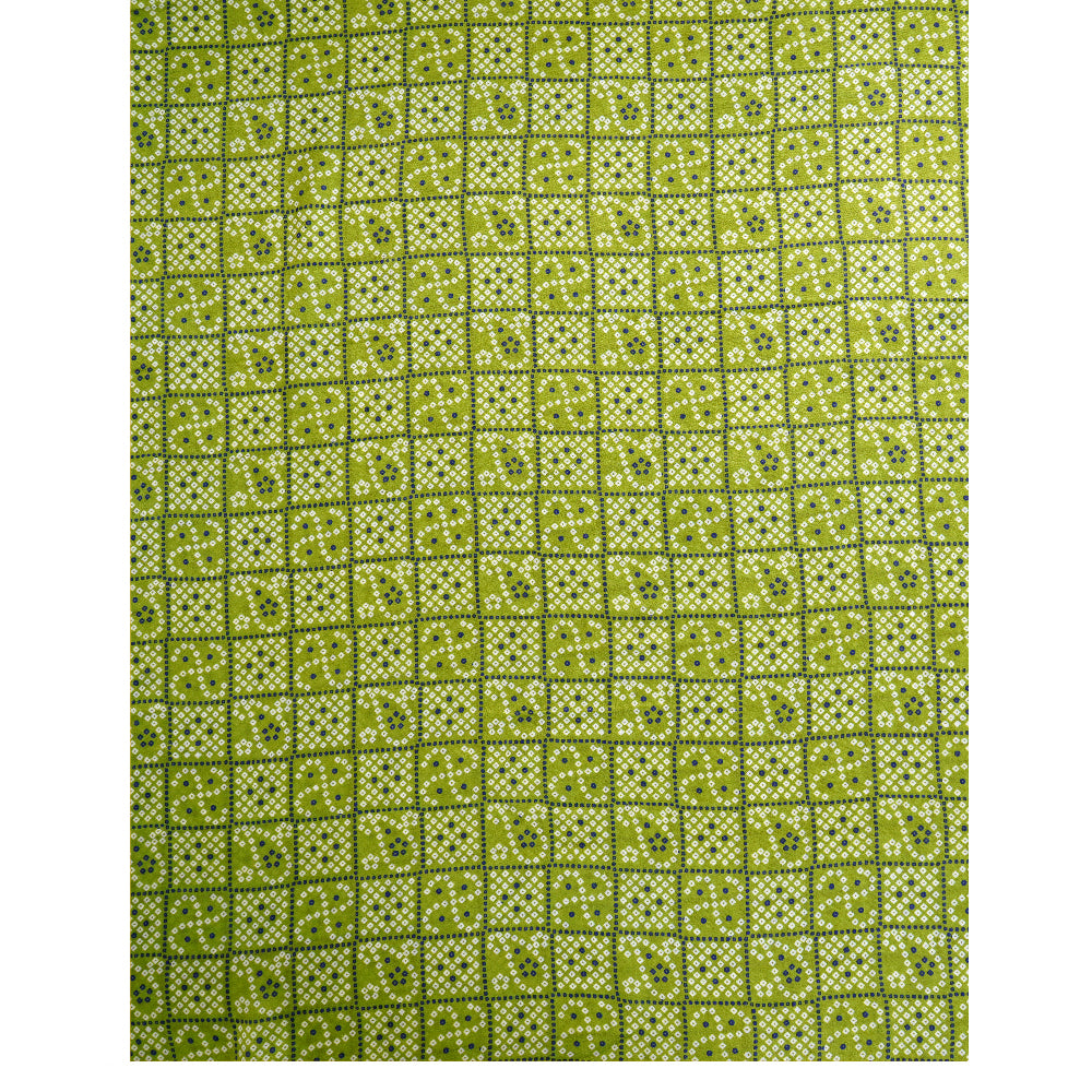 Light Green Color Digital Printed Gajji Silk Suit With Dupatta