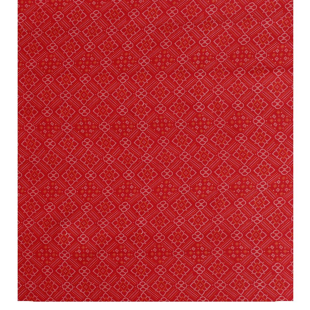 Red Color Digital Printed Gajji Silk Fabric With Dupatta