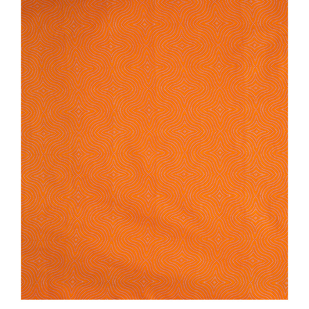 Orange Color Digital Printed Pure Chanderi Suit Set with Dupatta