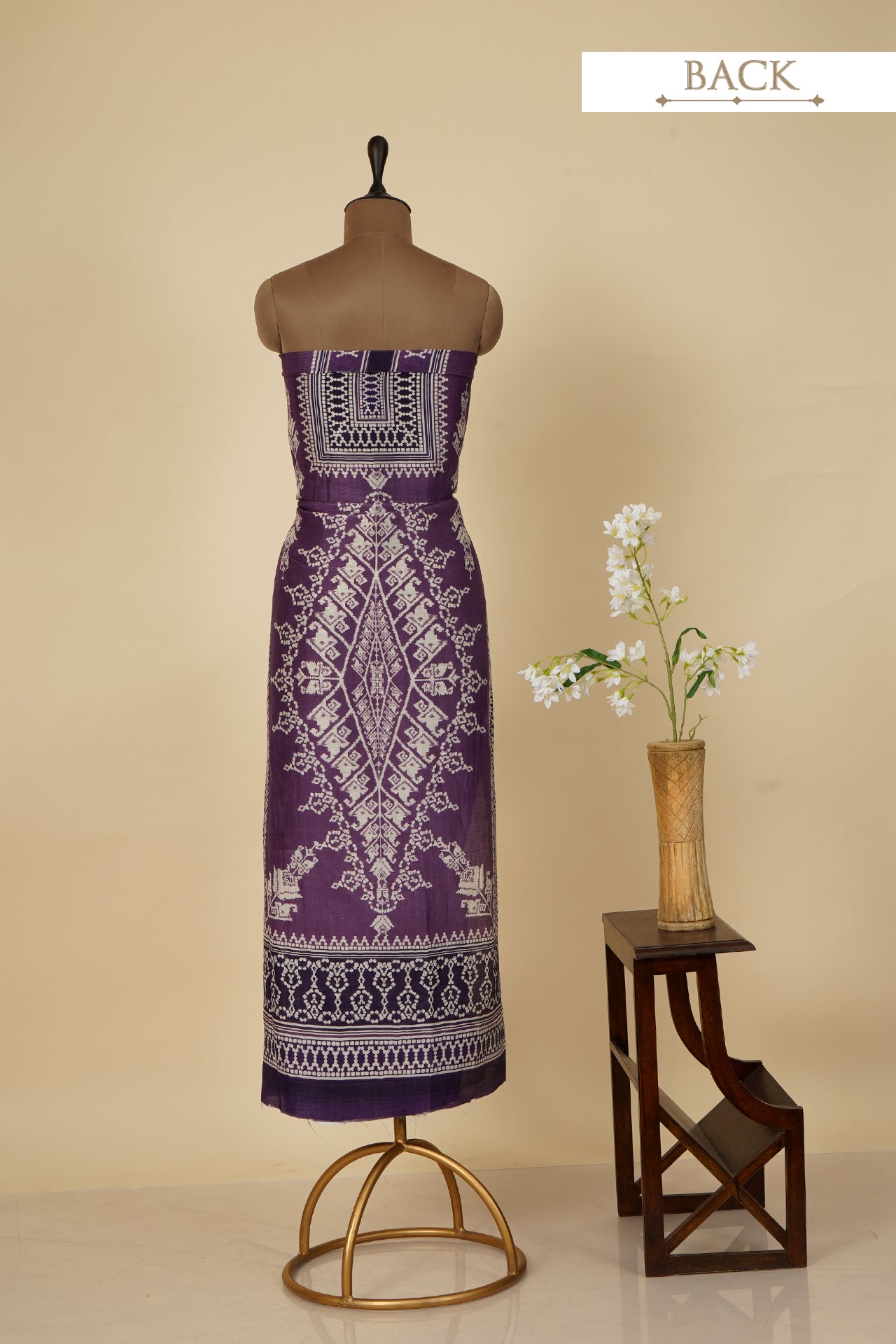 Purple Color Digital Printed Silk Linen Suit with Dupatta