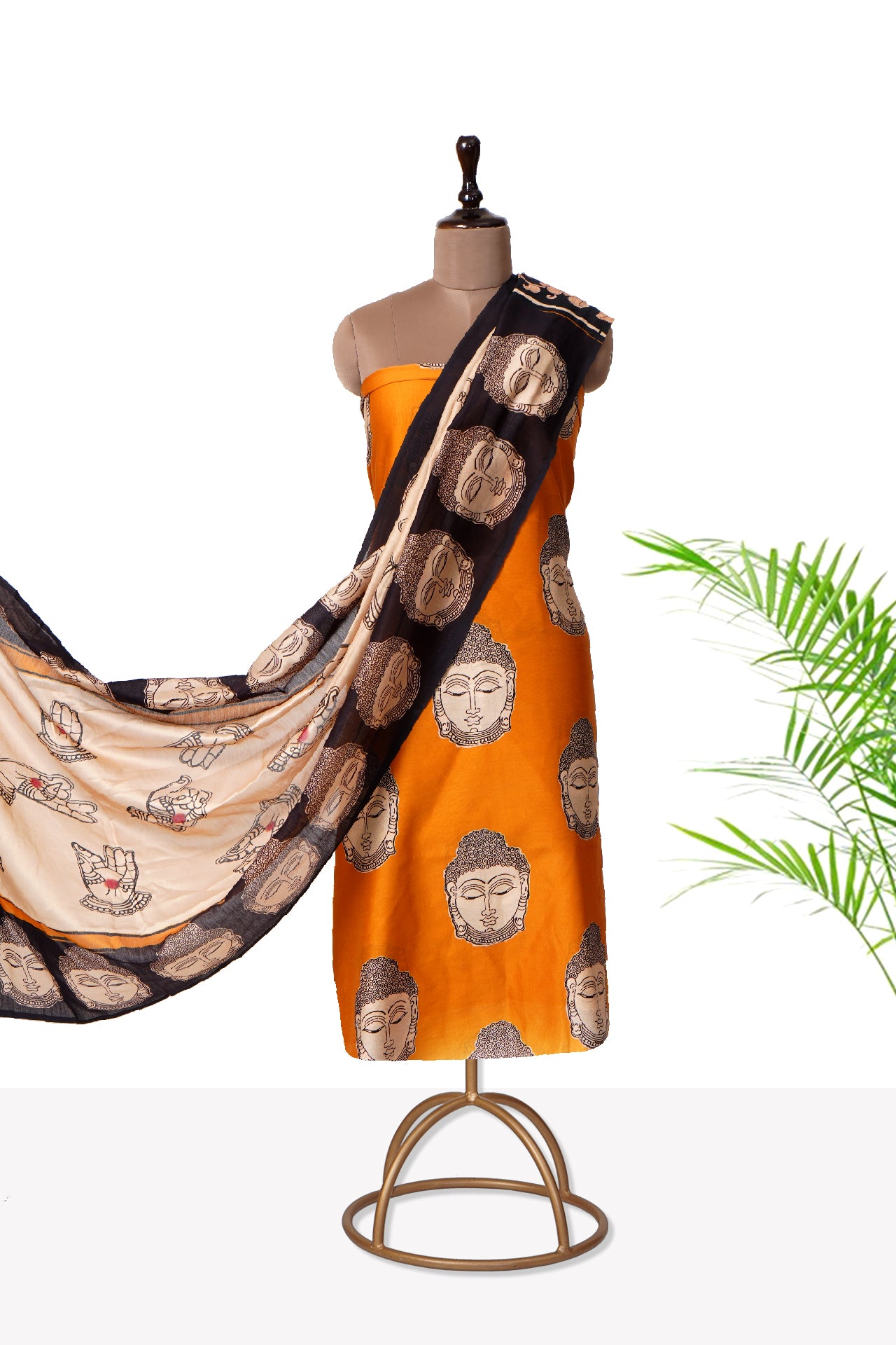 Yellow Color Digital Printed Pure Chanderi Suit With Dupatta