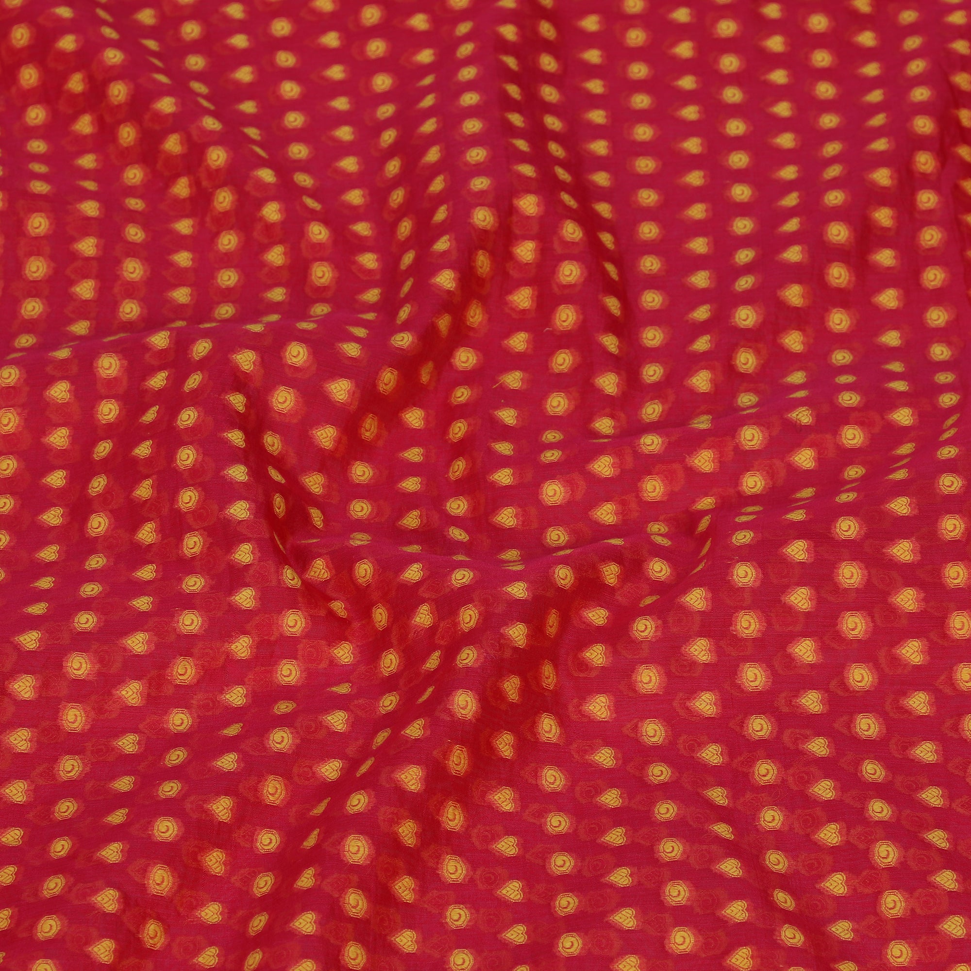 Pink-Yellow Color Handwoven Brocade Chanderi Stole