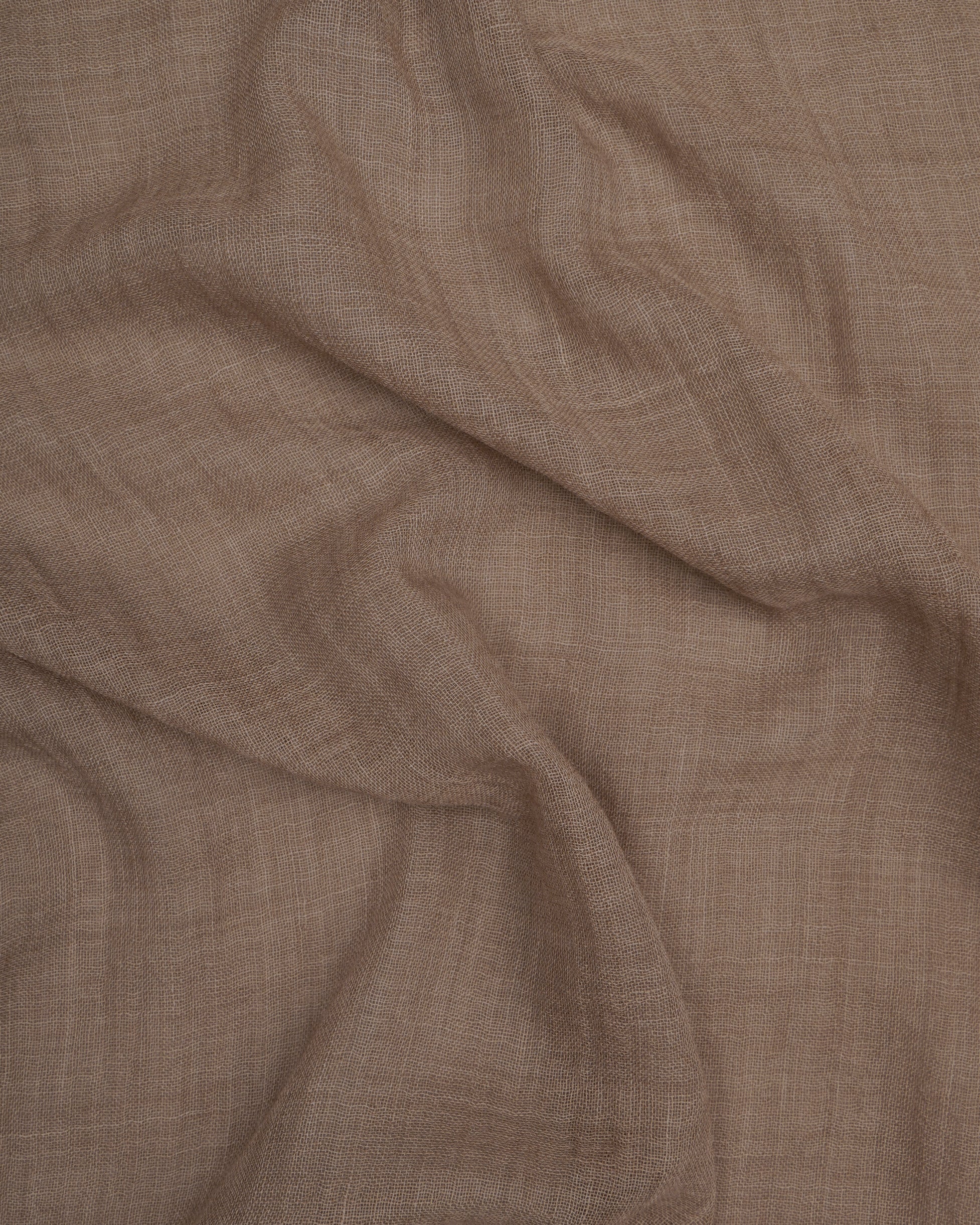Light Brown Color Melange Wool Stole
