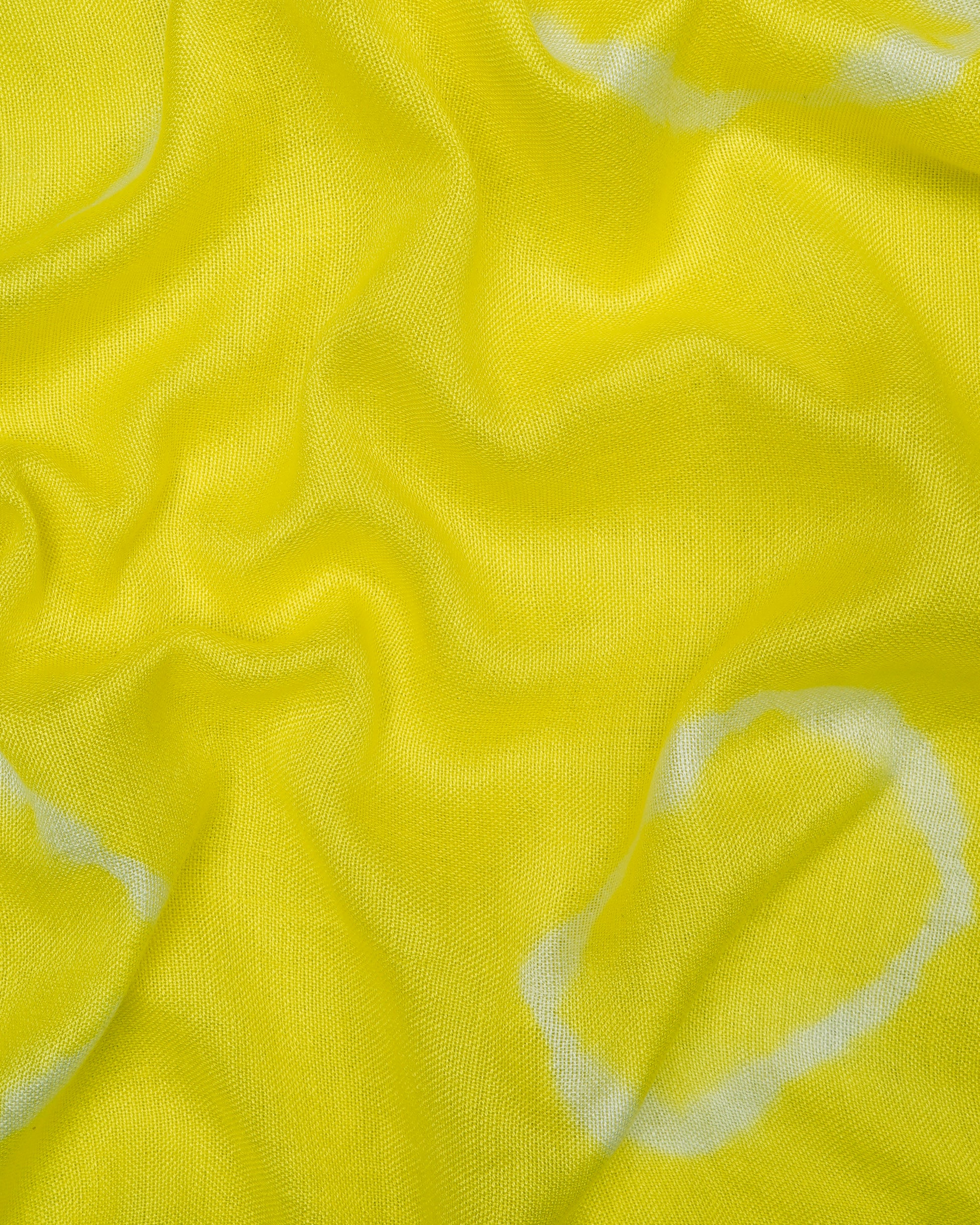 Yellow Color Tie-Dye Viscose Modal Stole
