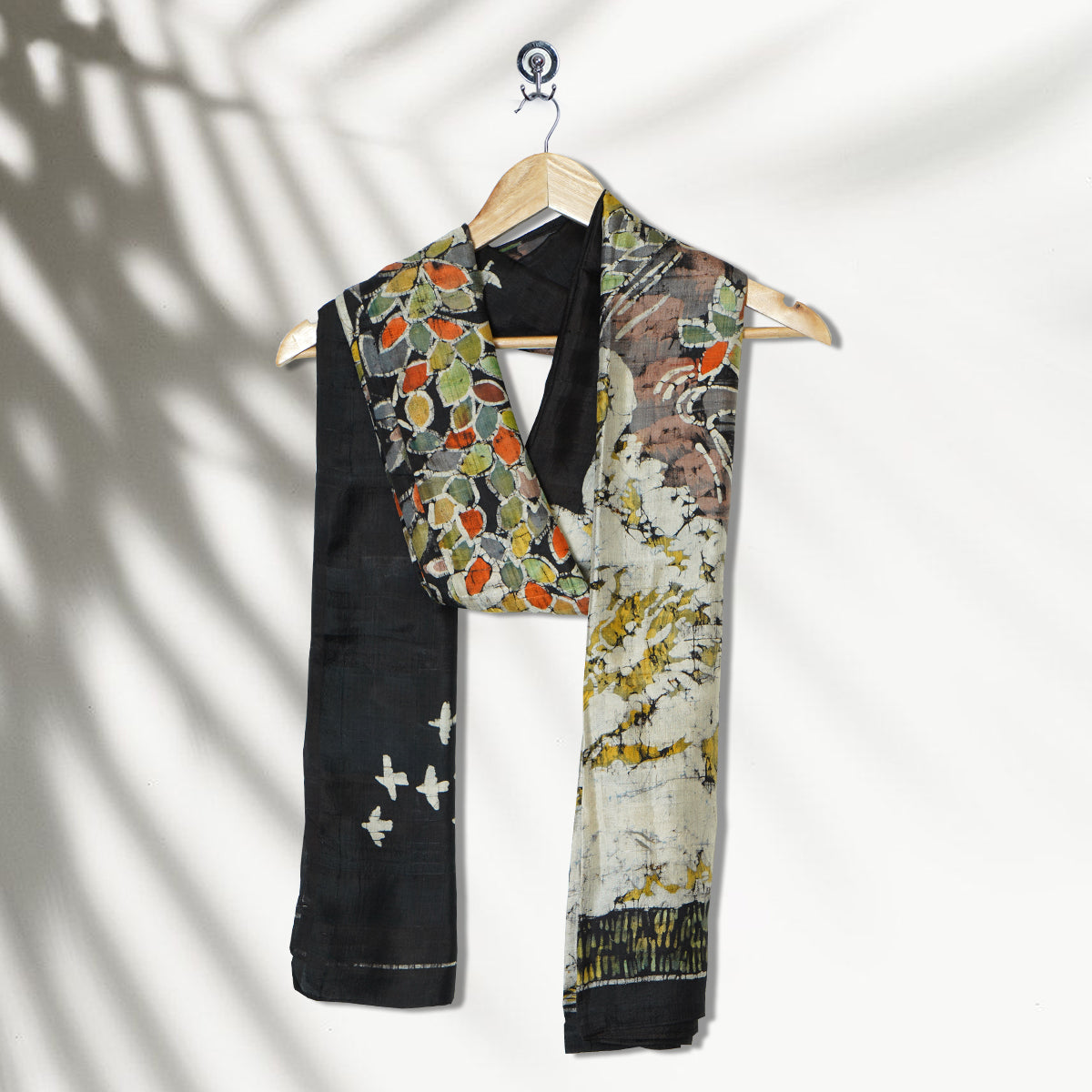 Multi Color Printed Mulberry Silk Stole