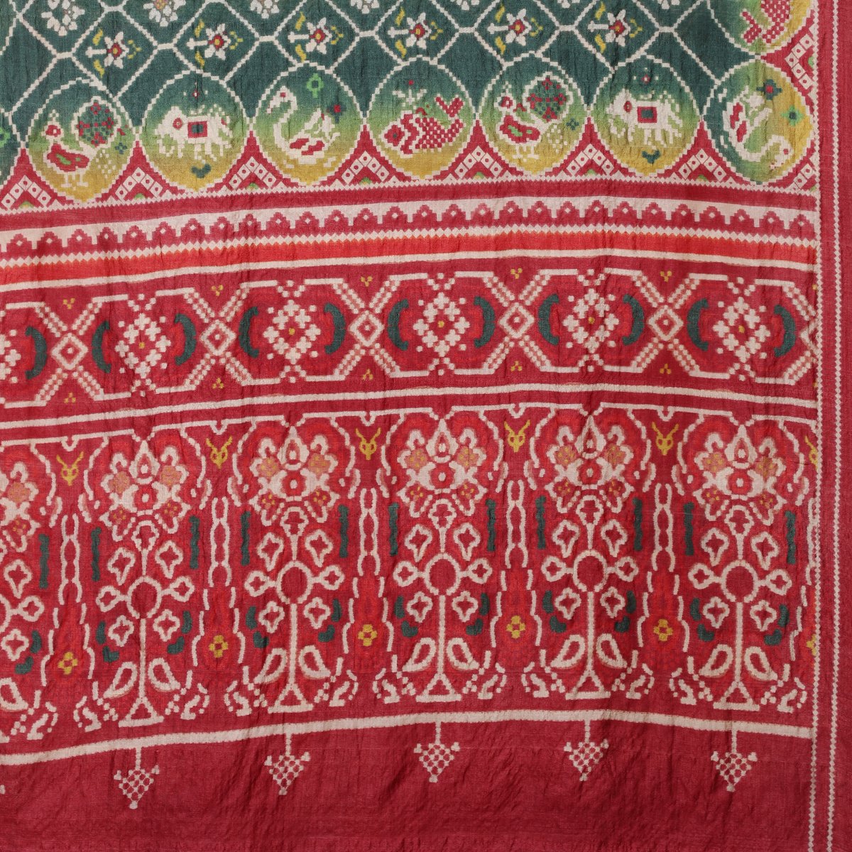 Multi Color Digital Printed Tussar Silk Dupatta