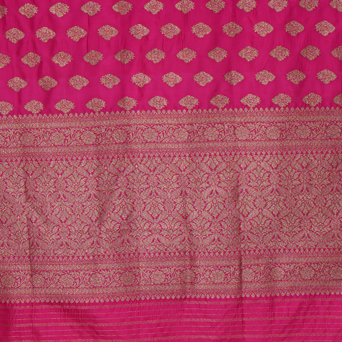 Pink Color Handwoven Brocade Dupatta
