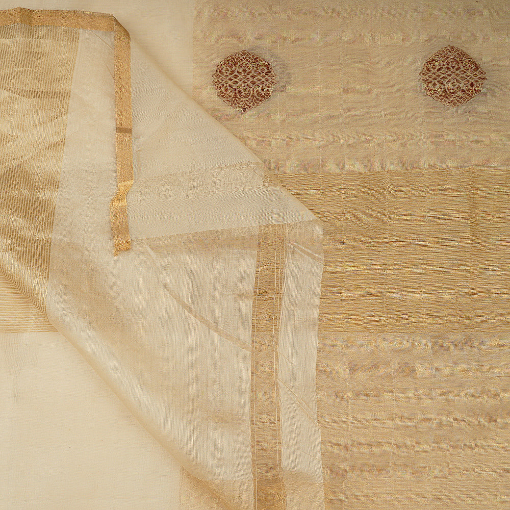 Off White Color Fancy Chanderi Dupatta