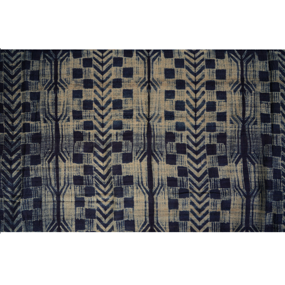 (Pre Cut 2.80 Mtr Piece) Stratos Color Handcrafted Shibori Tussar Silk