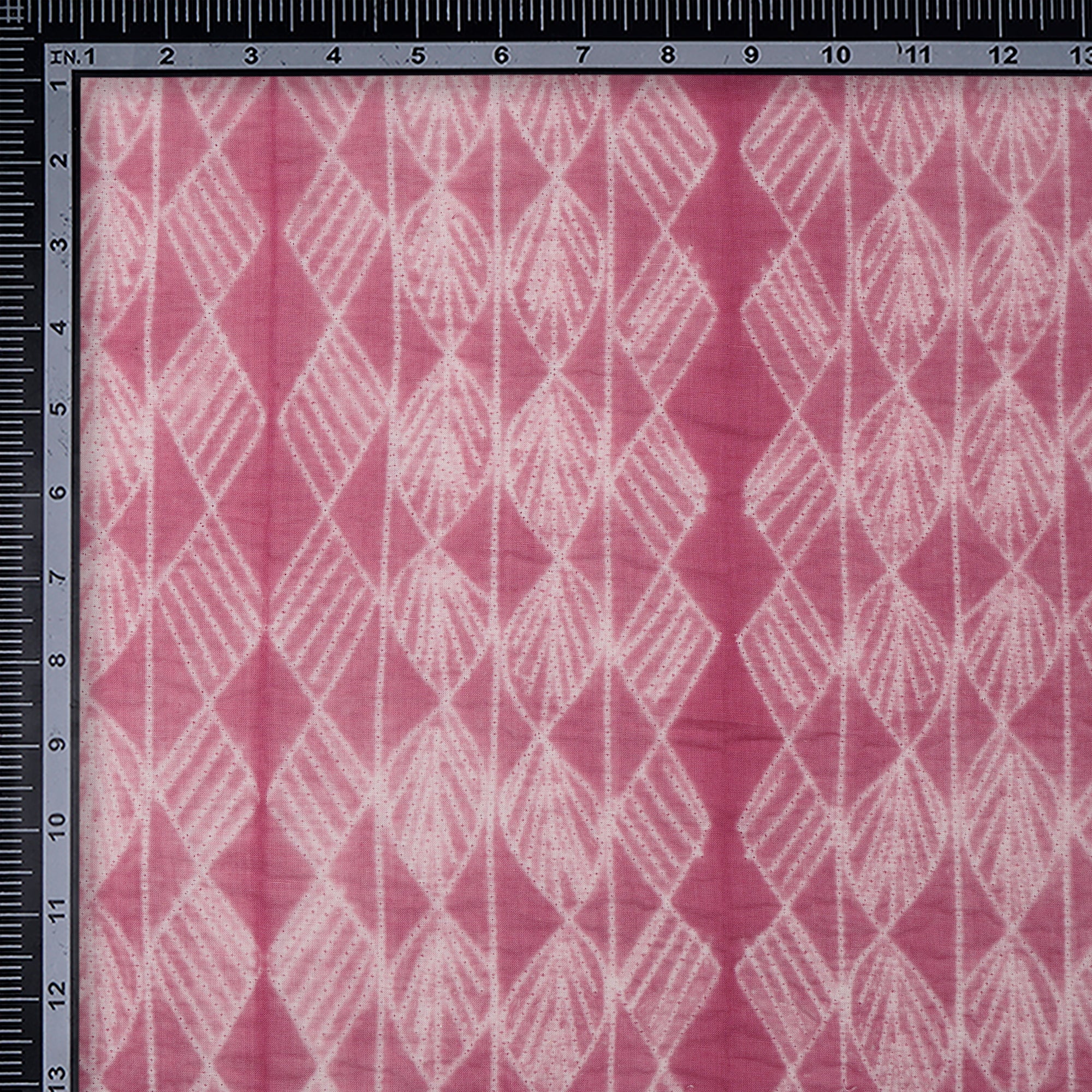 (Pre-Cut 2.80 Mtr) Blush Handcrafted Shibori Pure Cotton Fabric