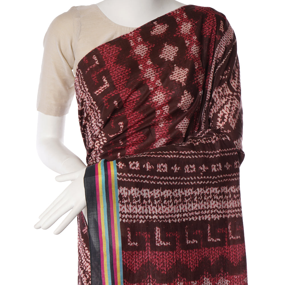 Multi Color Handwoven Cotton Silk Saree