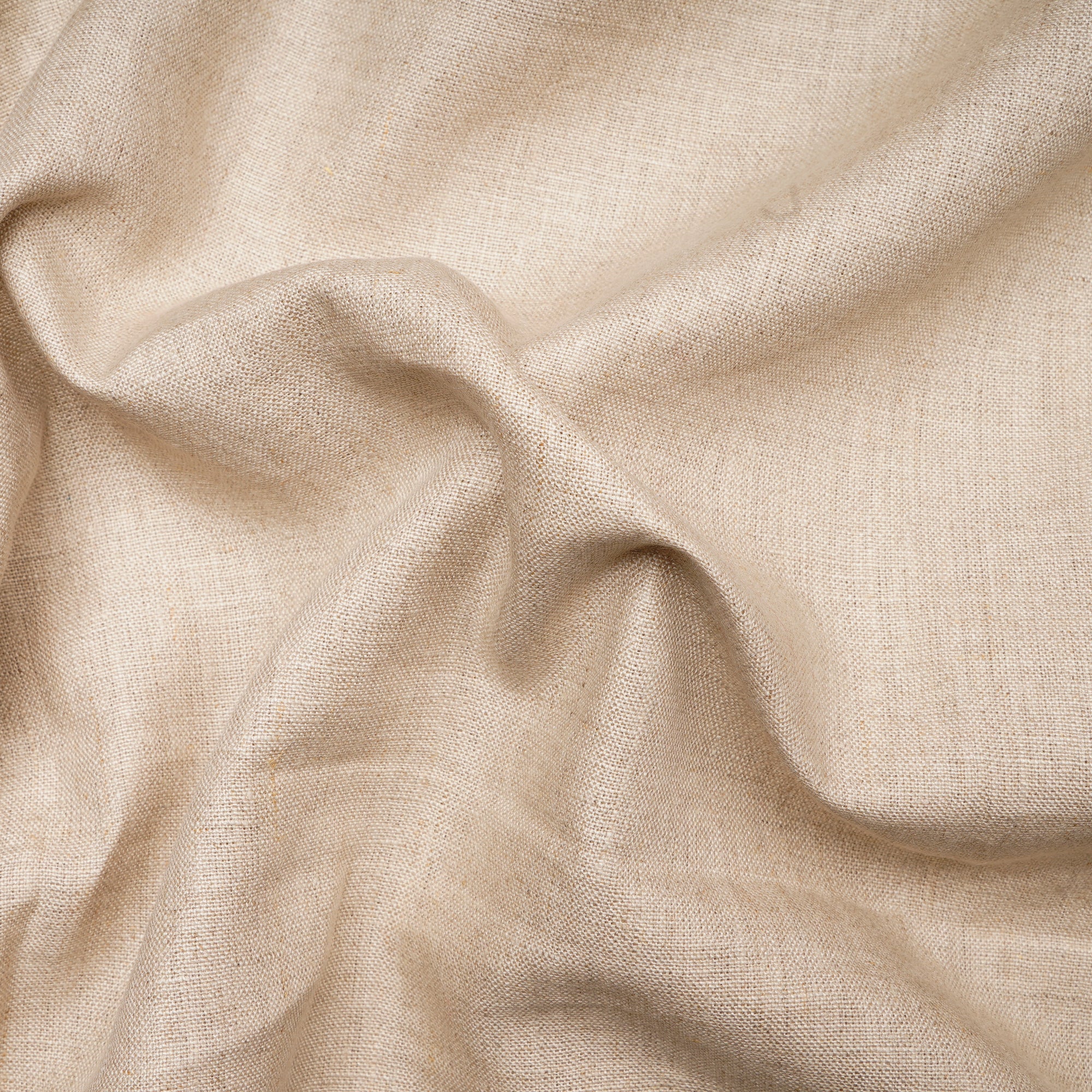 Beige Natural Dyeable Mill Made Heavy Pure Linen Fabric