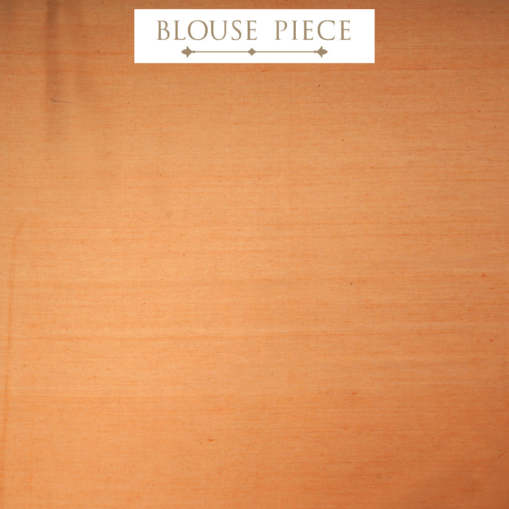 Orange Color Handwoven Chanderi Saree With Blouse Piece