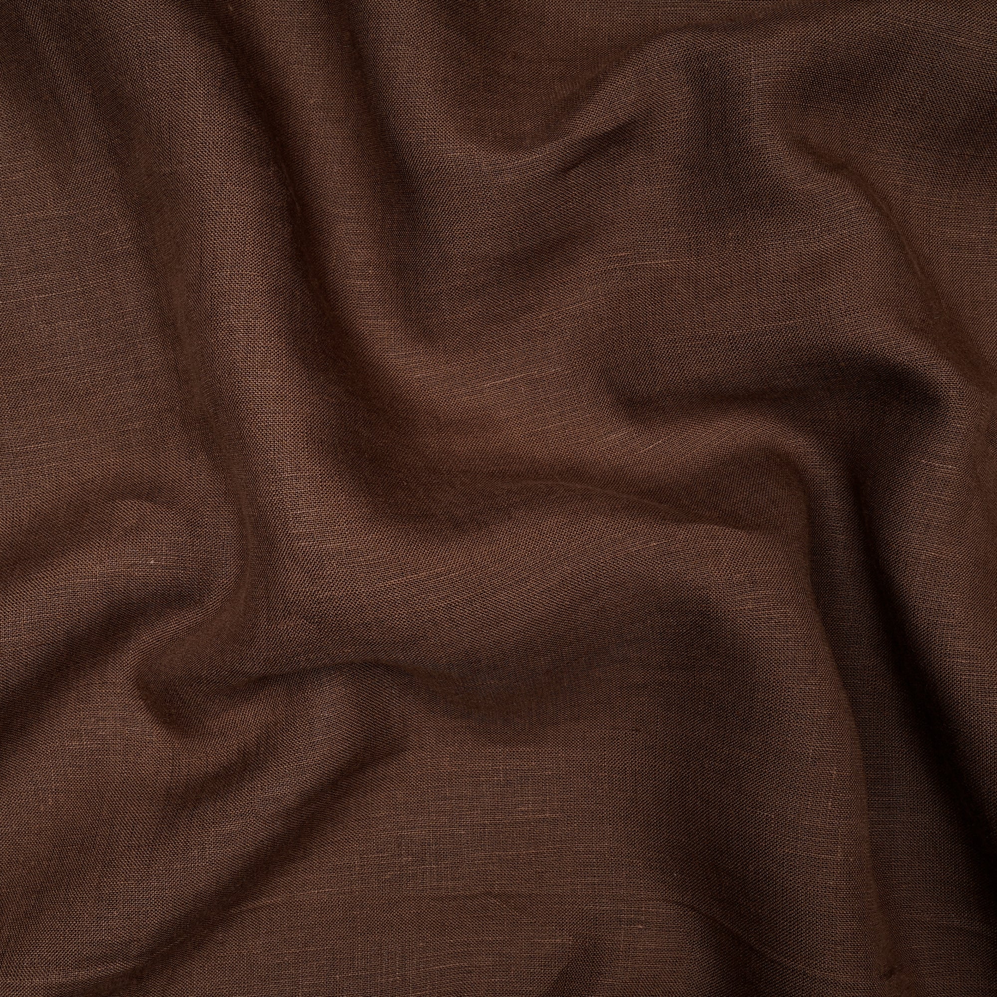 Brown Color Plain Lee Fabric