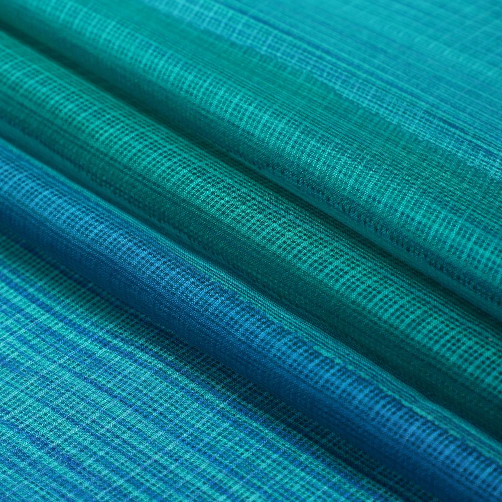 Blue Color Printed Kota Silk Fabric