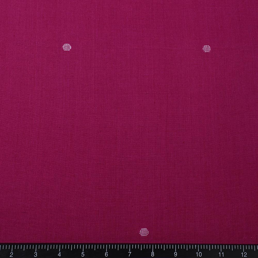Pink Color Handloom Jamdani Pure Cotton Fabric