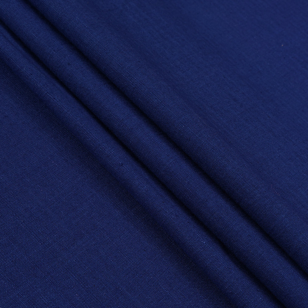 Blue Color Jamdani Pure Cotton Handloom Fabric