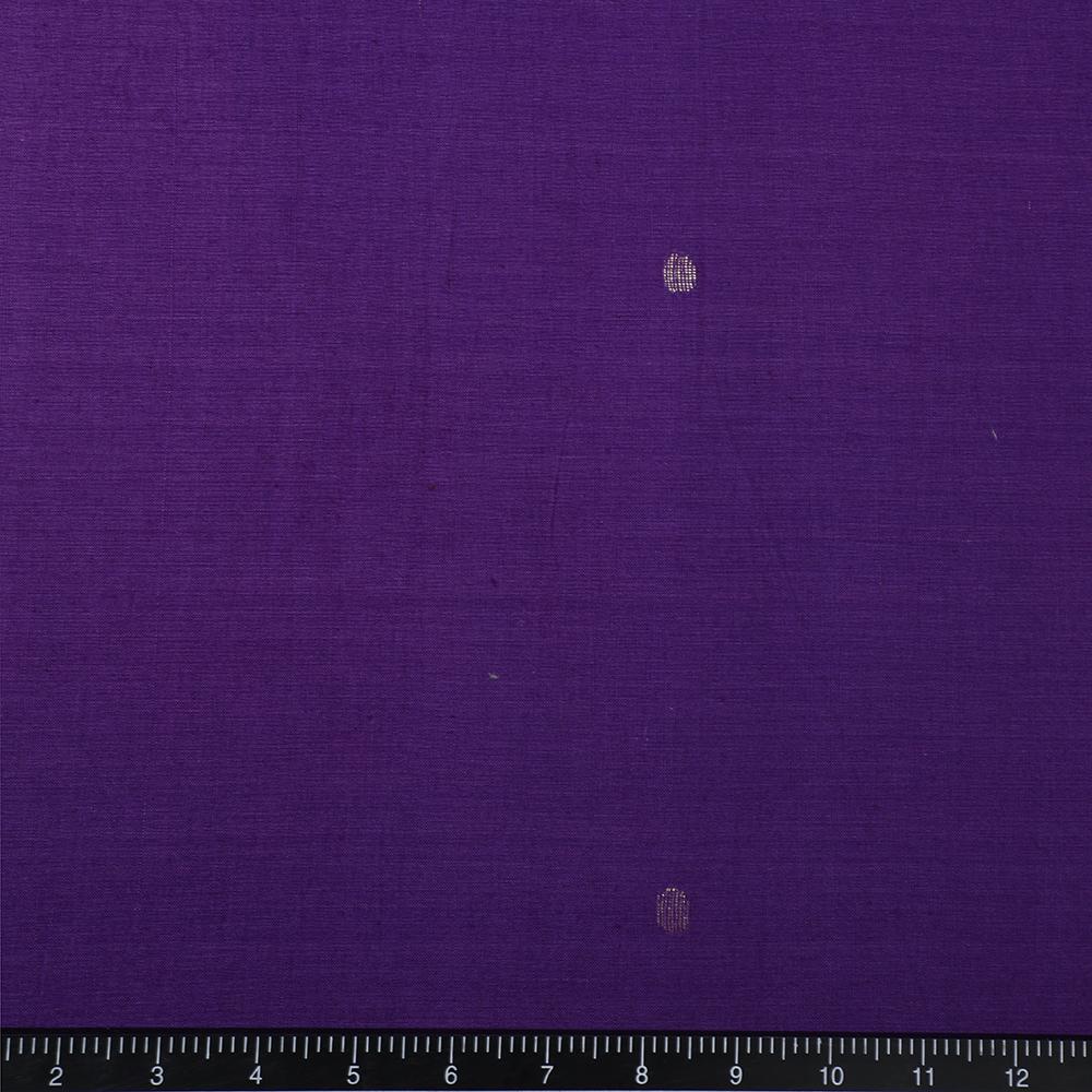 Purple Color Handloom Jamdani Pure Cotton Fabric