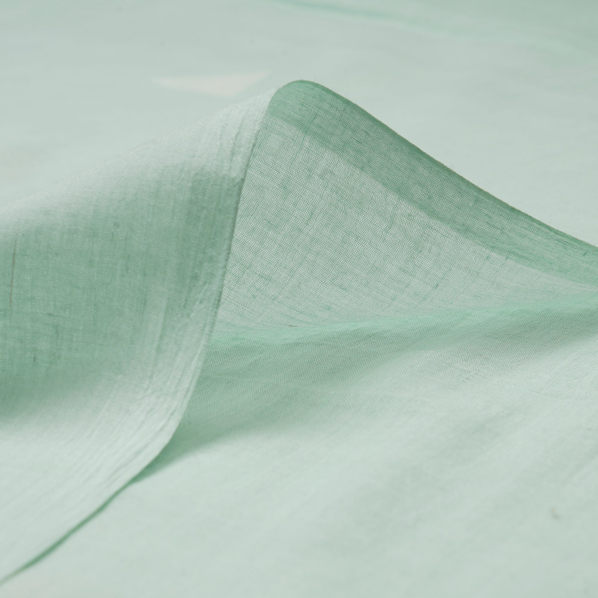 Sea Green Jamdani Fine Cotton Handloom Fabric