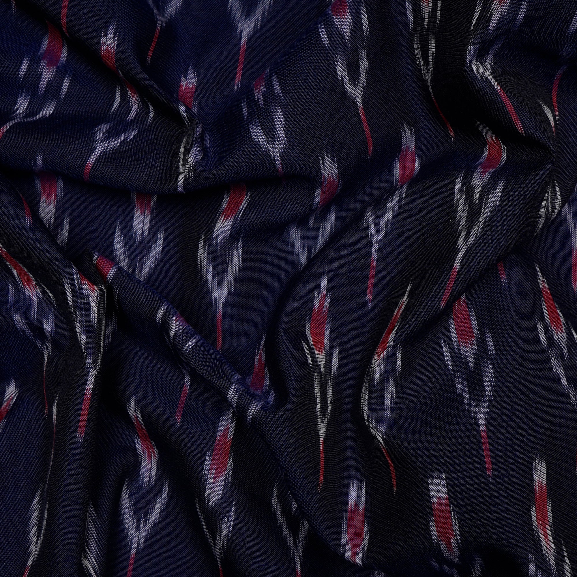 Voilet 2/120 Mercerized Washed Woven Ikat Cotton Fabric