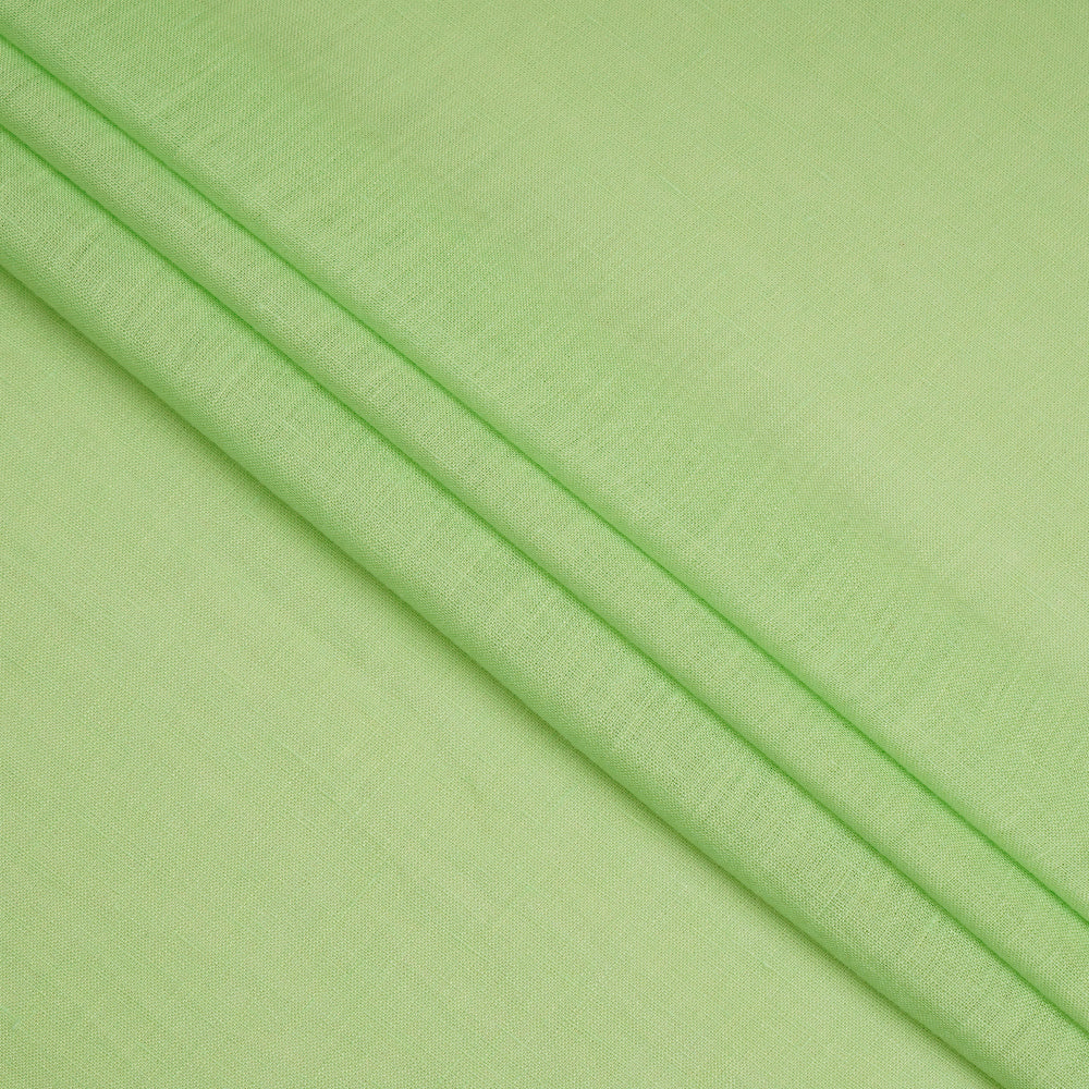 Mint Green Color Fine Plain 60'S Linen Fabric