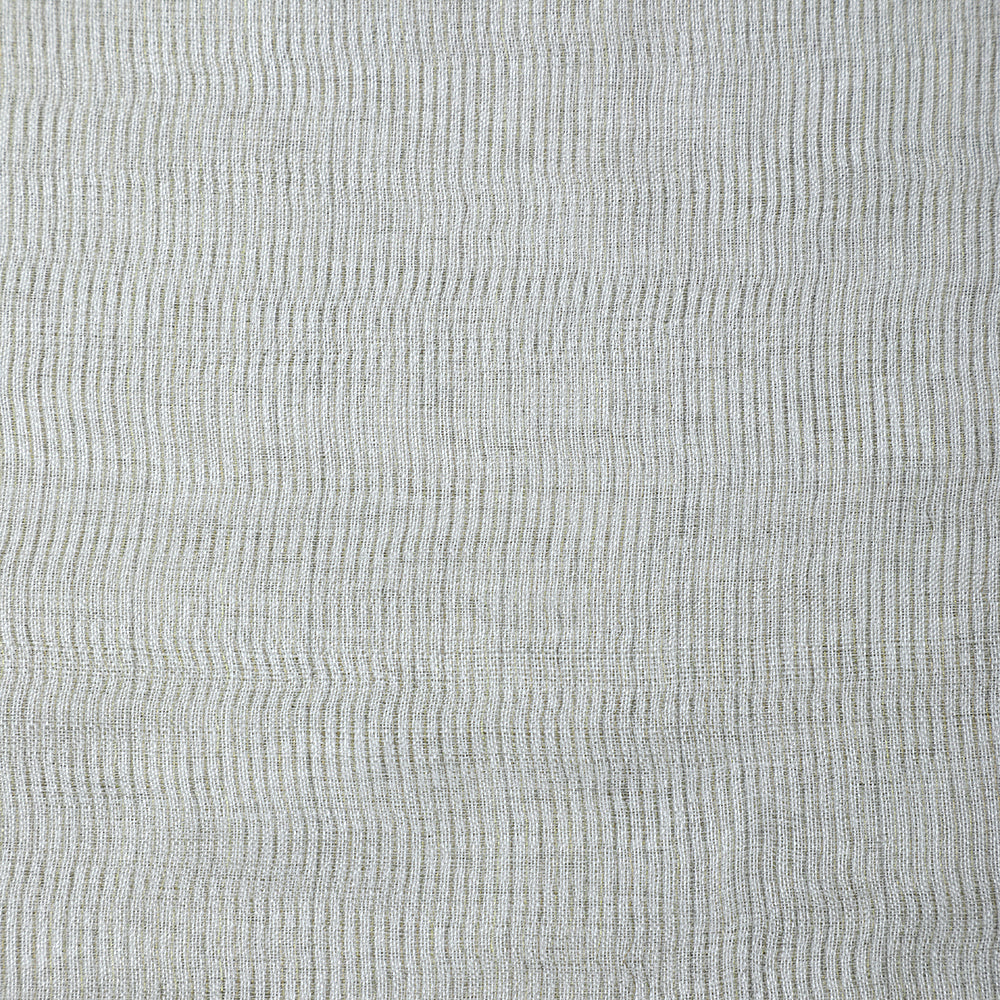 Off White Color Striped Georgette Silk Fabric