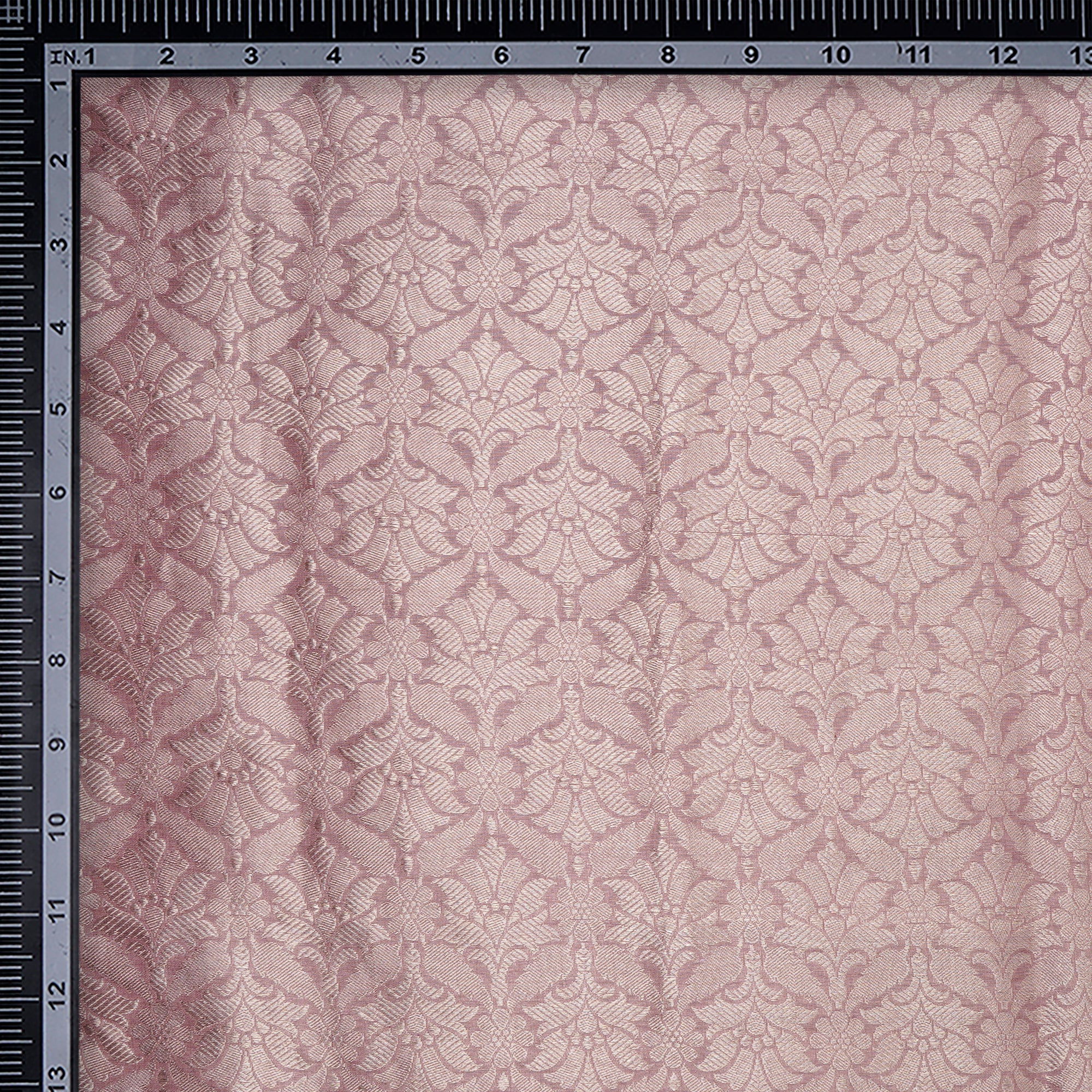 Lilac Handwoven Premium Banarasi Brocade Silk Fabric
