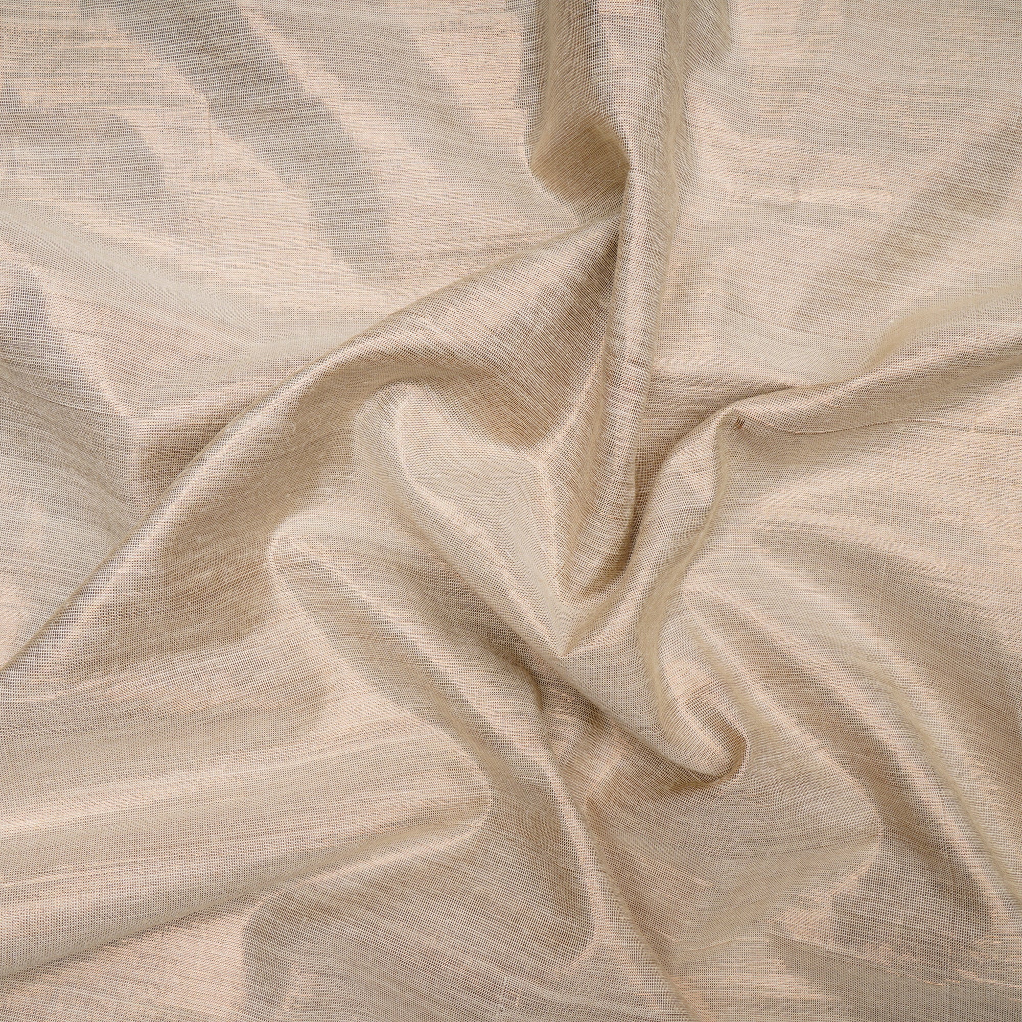 Off White color Metallic Silk Fabric