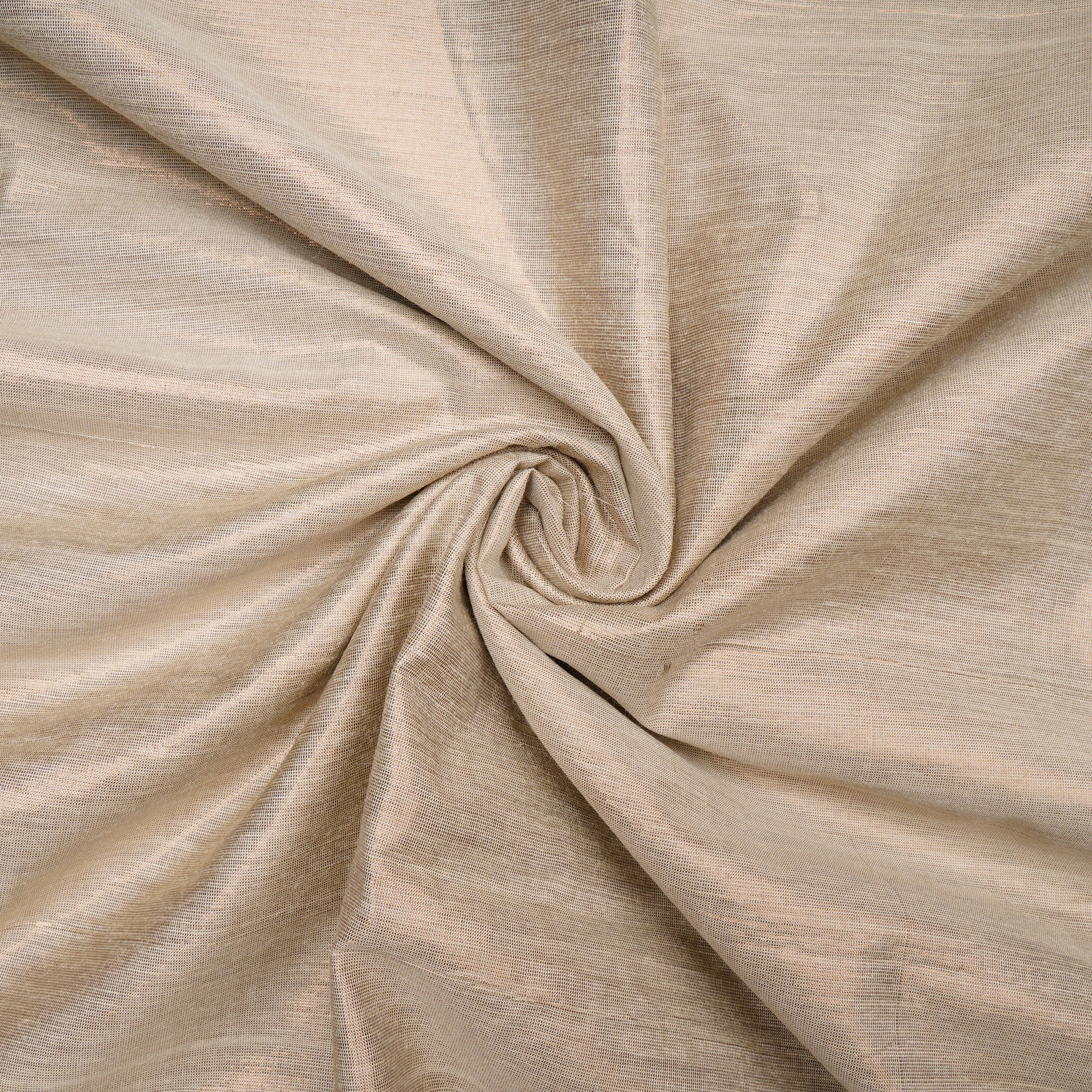 Off White color Metallic Silk Fabric