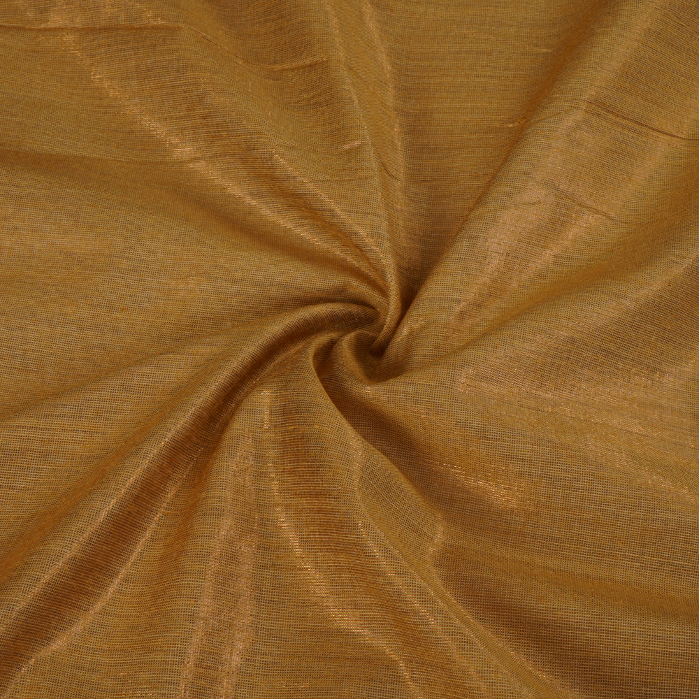Golden color Metallic Silk Fabric