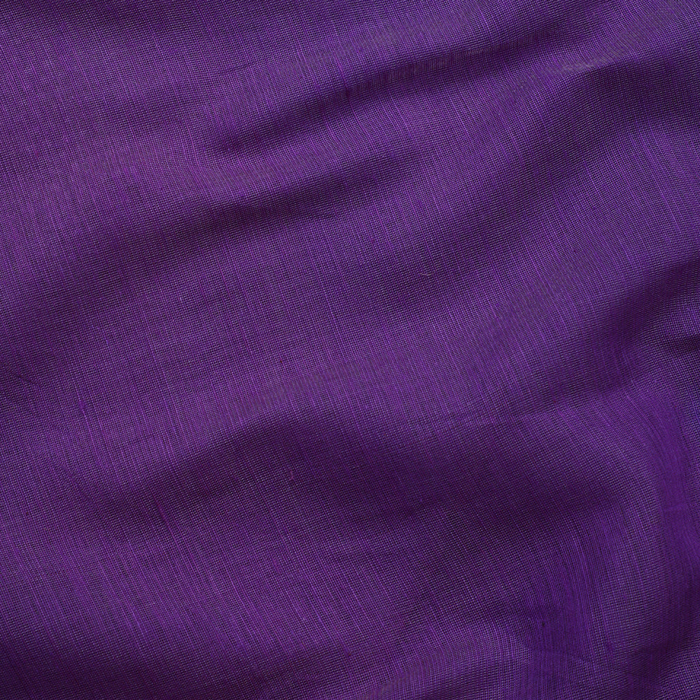 Purple Color Plain Chanderi Fabric