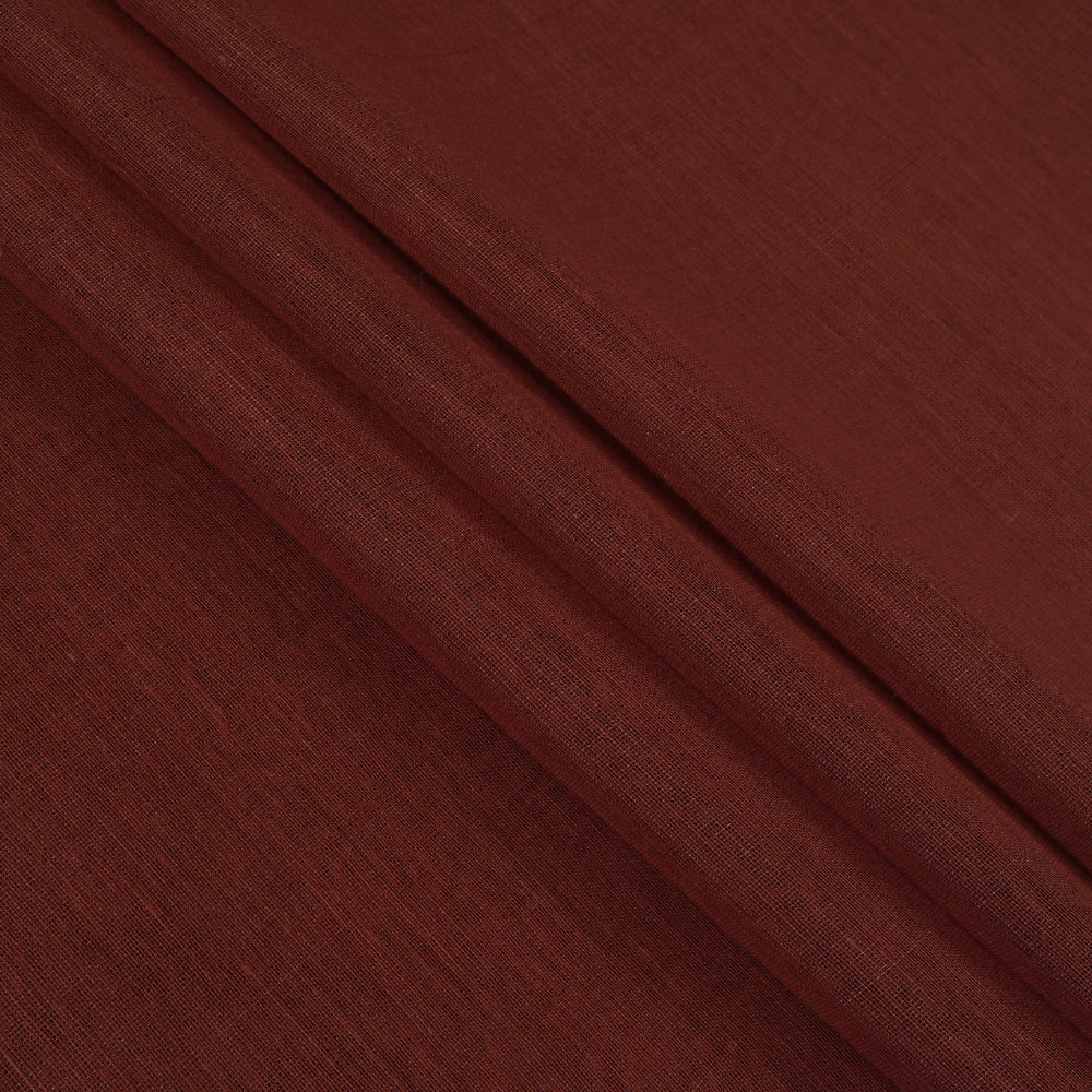 Brown Color Plain Chanderi Fabric