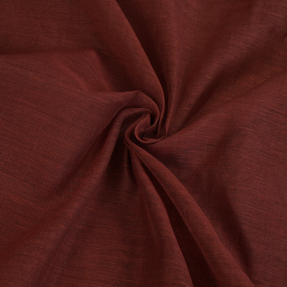 Brown Color Plain Chanderi Fabric