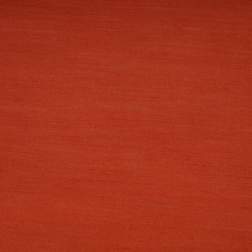 Orange Color Natural Muga Silk Fabric