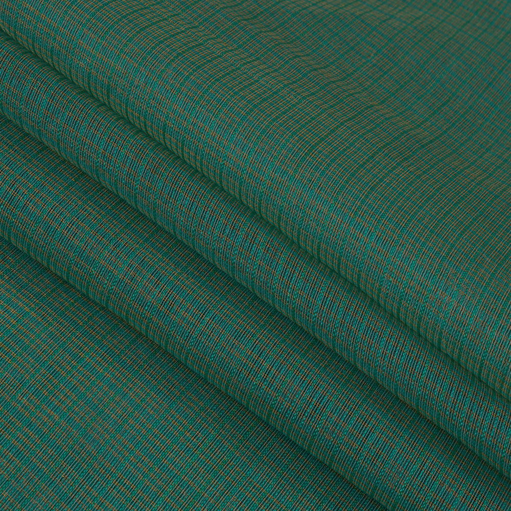 Green Color Cotton Kota Fabric