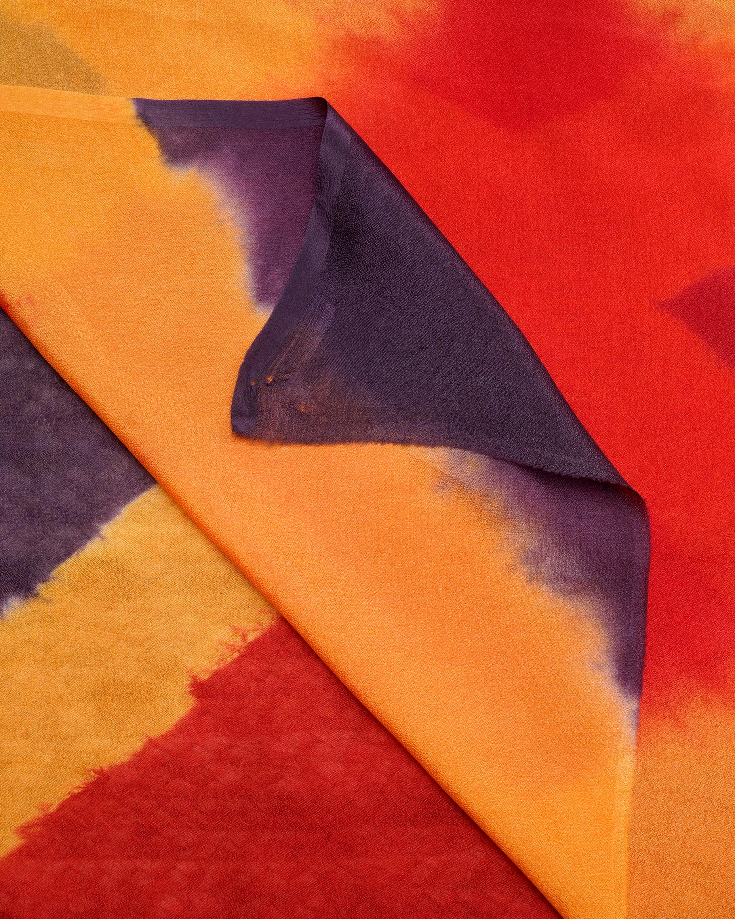 Multi Color Tie and Dye Chiffon Silk Dupatta