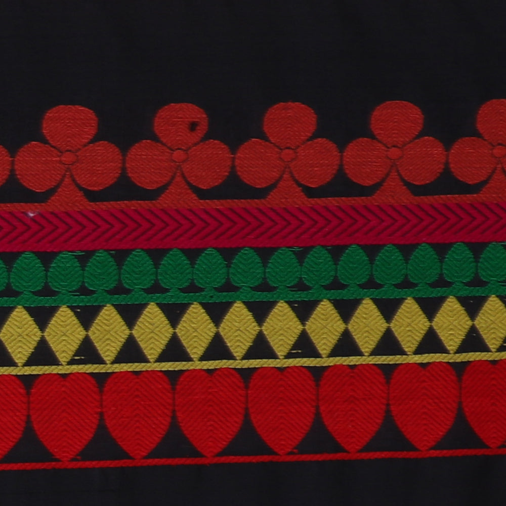Multi Color Handwoven Brocade Fabric