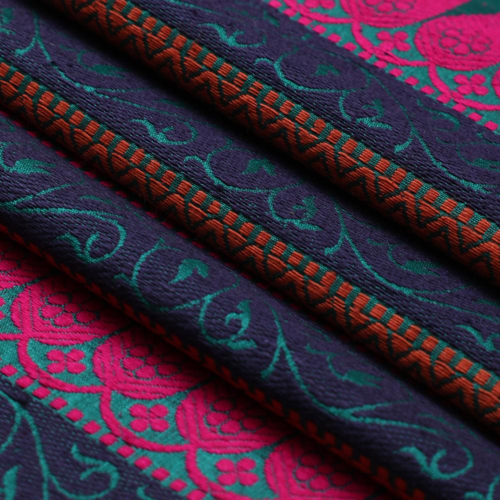 Multi Color Noile Silk Fabric