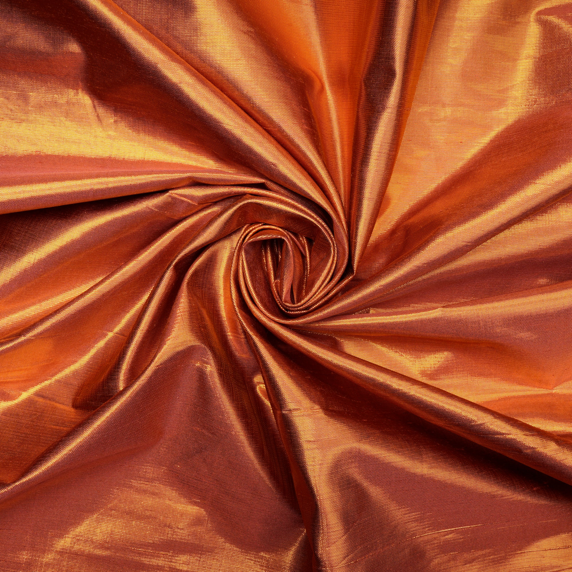 Golden Color Metallic Dupion Silk Fabric