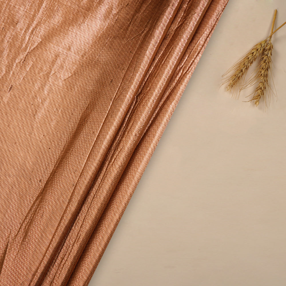Copper Color Metallic Silk Fabric