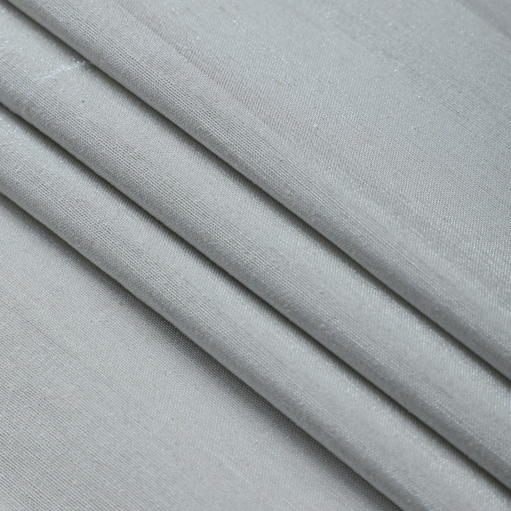 Silver Color Metallic Silk Lurex Fabric