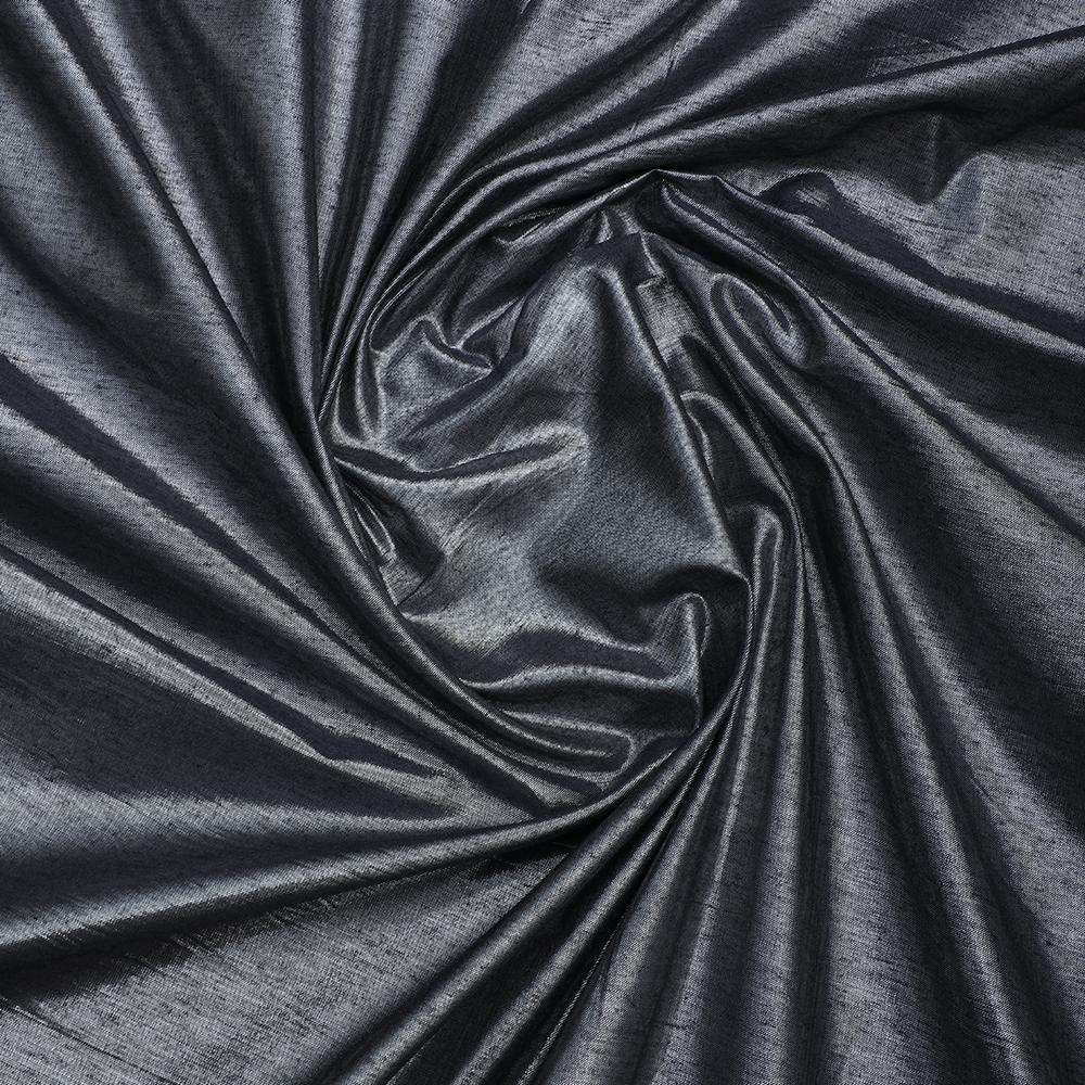 Grey Color Metallic Silk Fabric