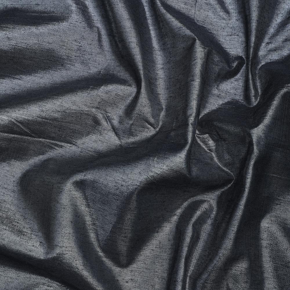 Grey Color Metallic Silk Fabric