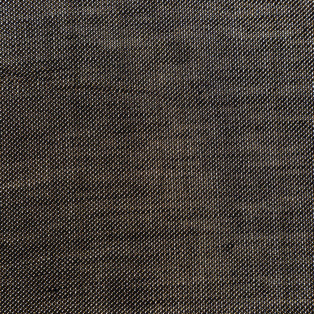 Brown-Silver Color Metallic Silk Fabric