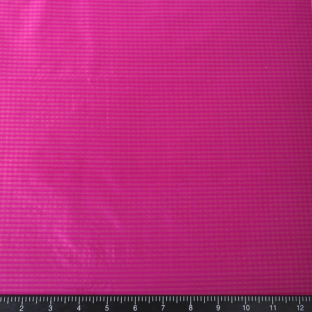 Margenta Color Striped  Silk Fabric